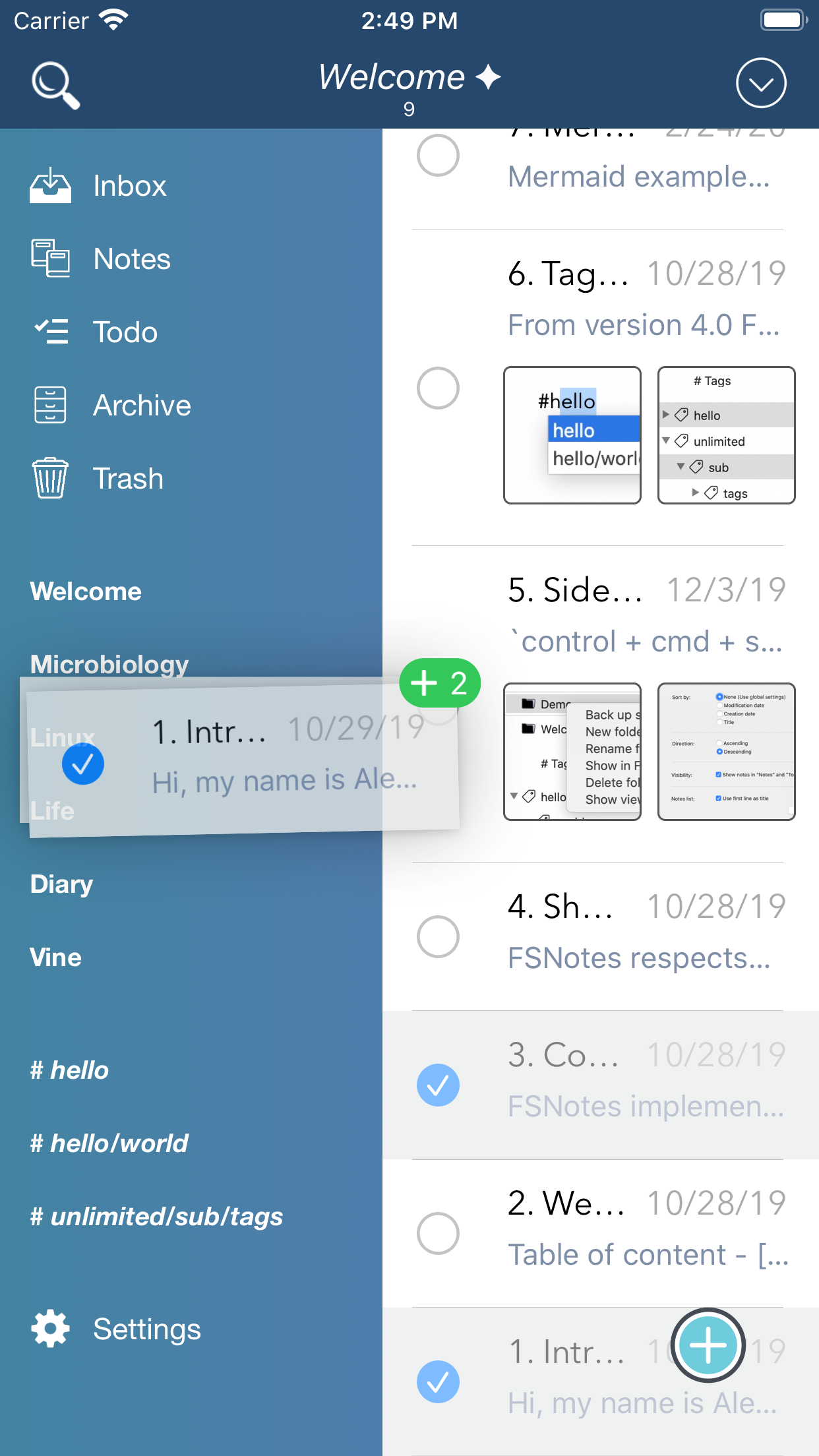 FSNotes for iOS